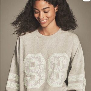 Anthropologie x LSpace Lace Graphic Sweatshirt 🆕